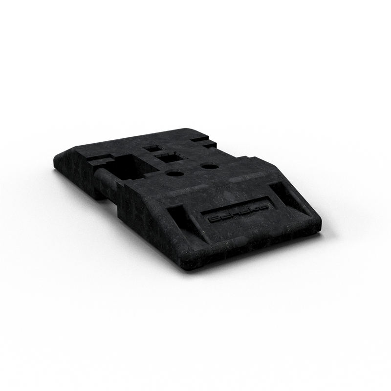 Műanyag talp közlekedési terelő elemekhez